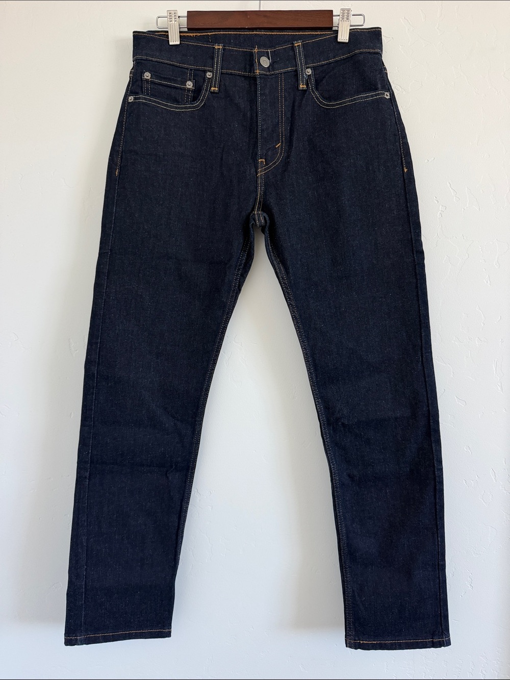 Levi’s 502 Regular Taper Jeans Men 29x30 Dark Hollow Stretch Denim NWOT